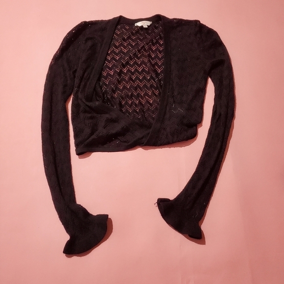 Vintage Y2K Candies Black Knit Shrug - Picture 1 of 4